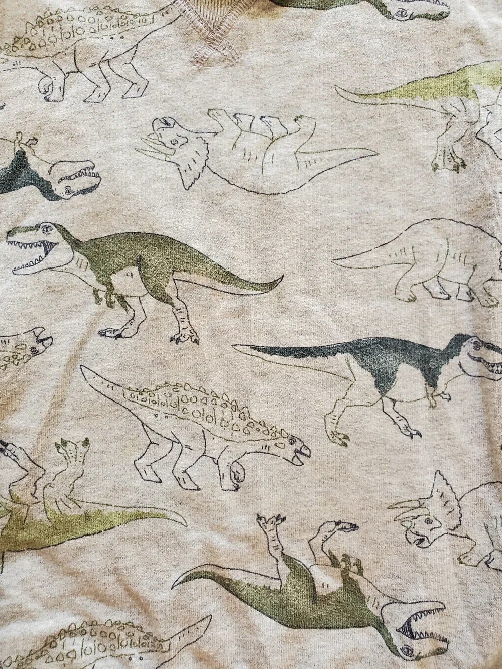 Carter's Kid Boys Gray Dinosaur All-Over Print Sweatshirt Crewneck Size 6